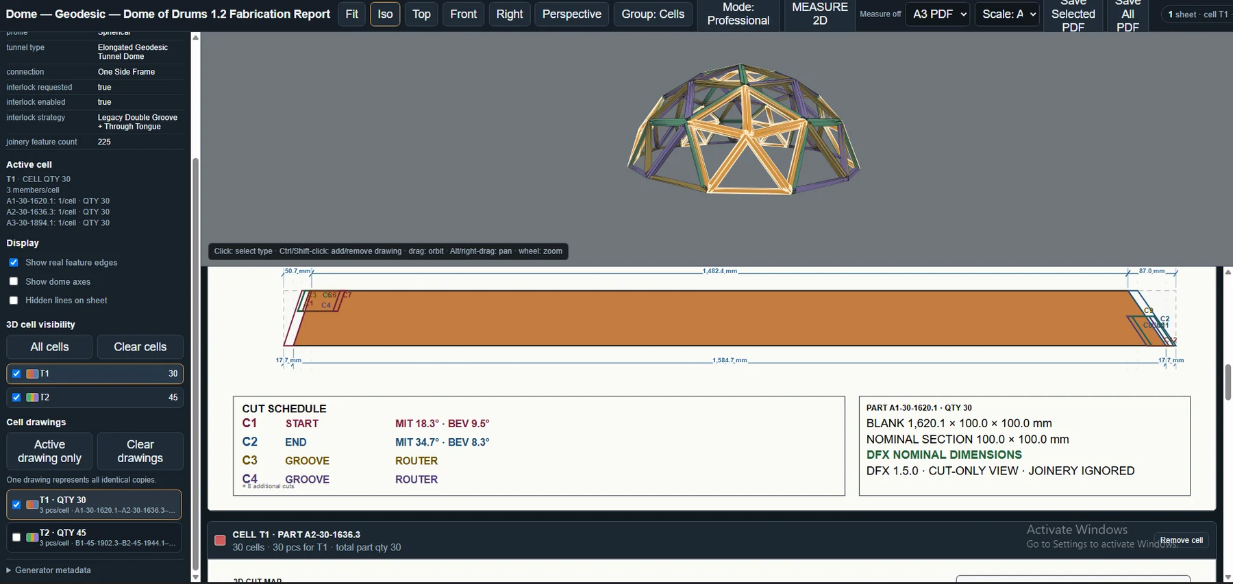 Fabrication report