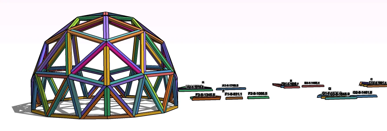 Geodesic Member Types