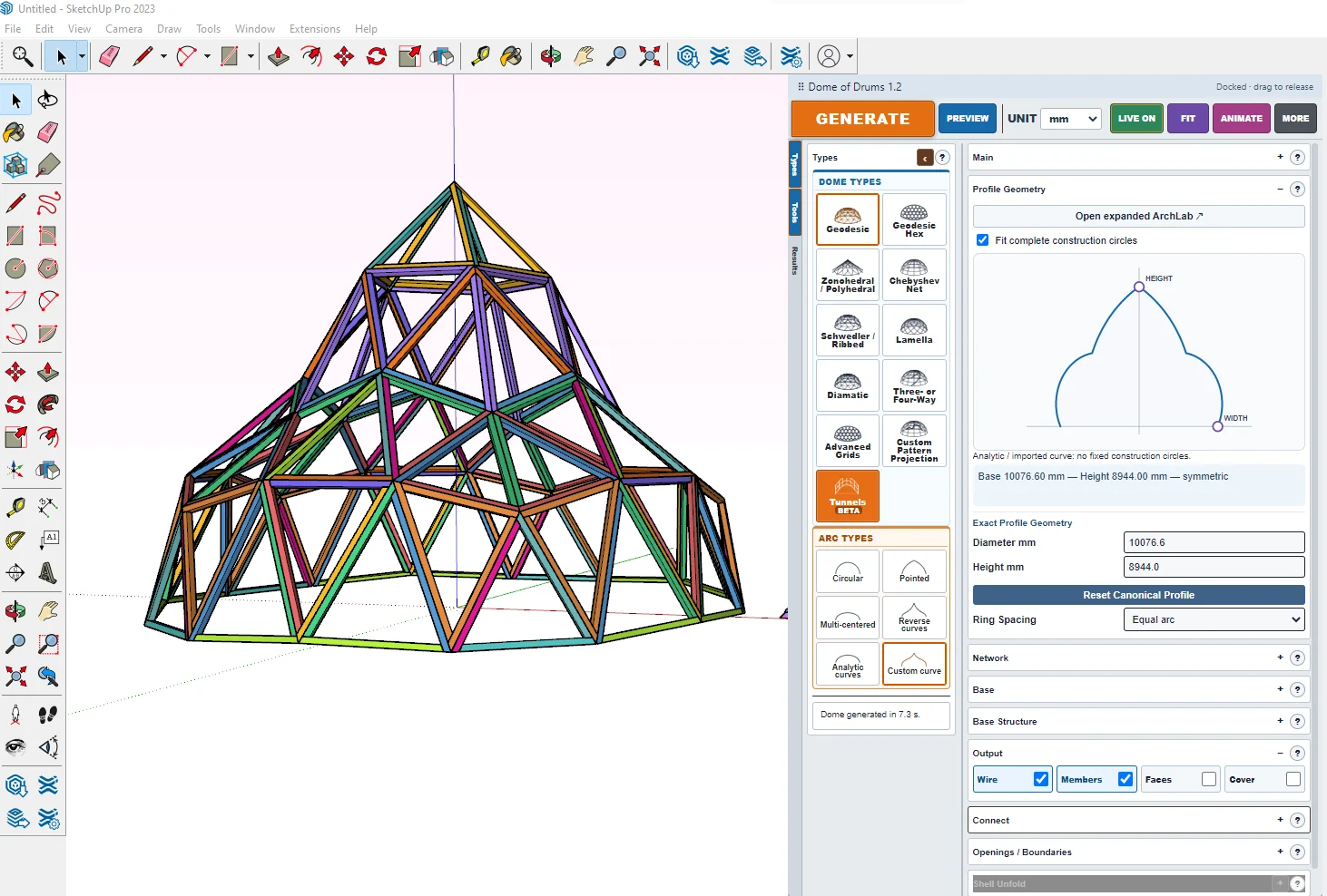 Profile geometry